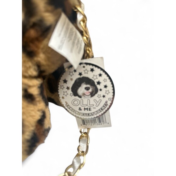 NWT Olly & Me Unicorn Child Plush Purse  Bag Chain Leopard Animal Print New - Picture 3 of 4